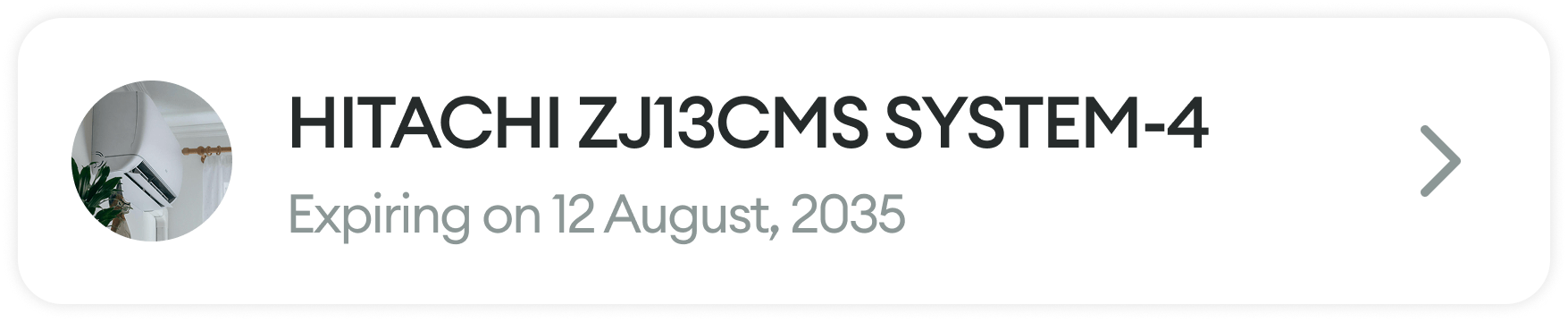 HITACHI ZJ13CMS SYSTEM-4 — expiring 12 August, 2035