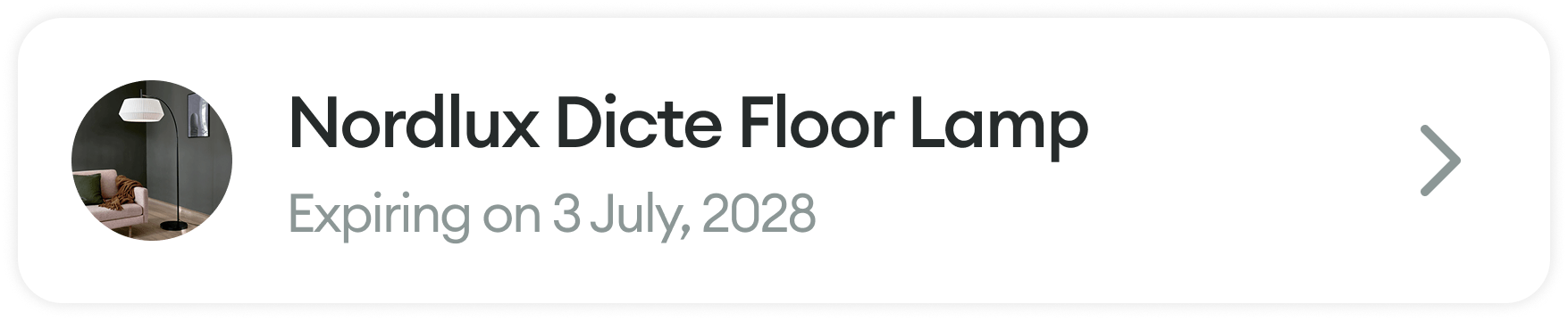 Nordlux Dicte Floor Lamp — expiring 3 July, 2028