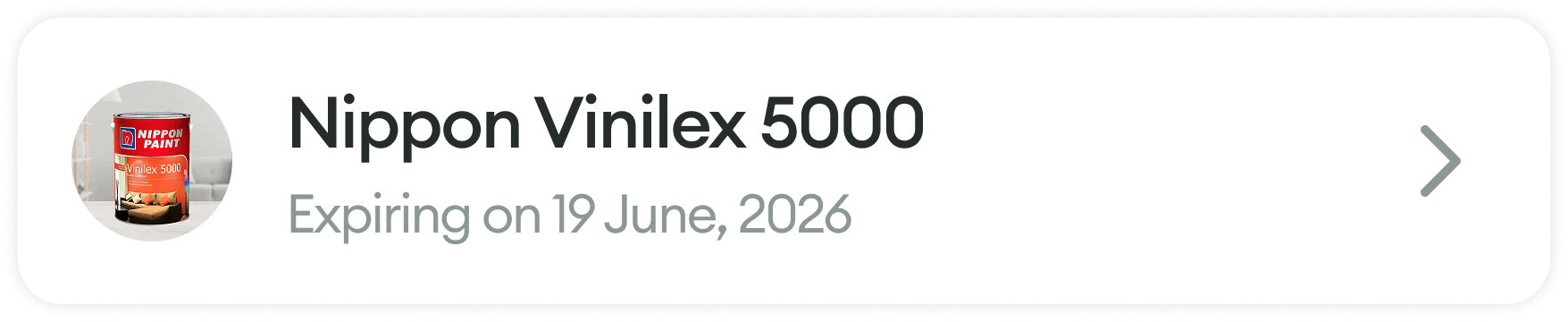 Nippon Vinilex 5000 — expiring 19 June, 2026